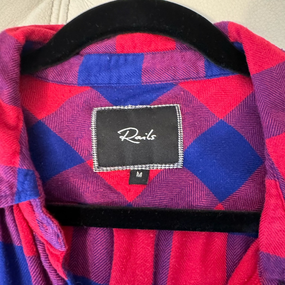 Rails Flannel - Red & Blue - image 3